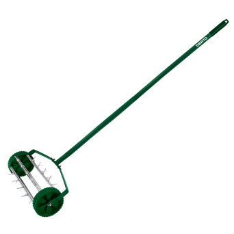 Aerator ręczny, wertykulator walcowy do trawy 27  kolcy, średnica 15cm